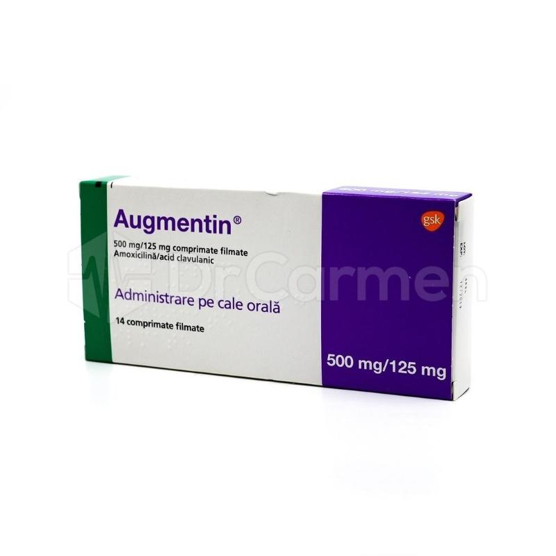 What is the normal dose of augmentin for a sinus infection