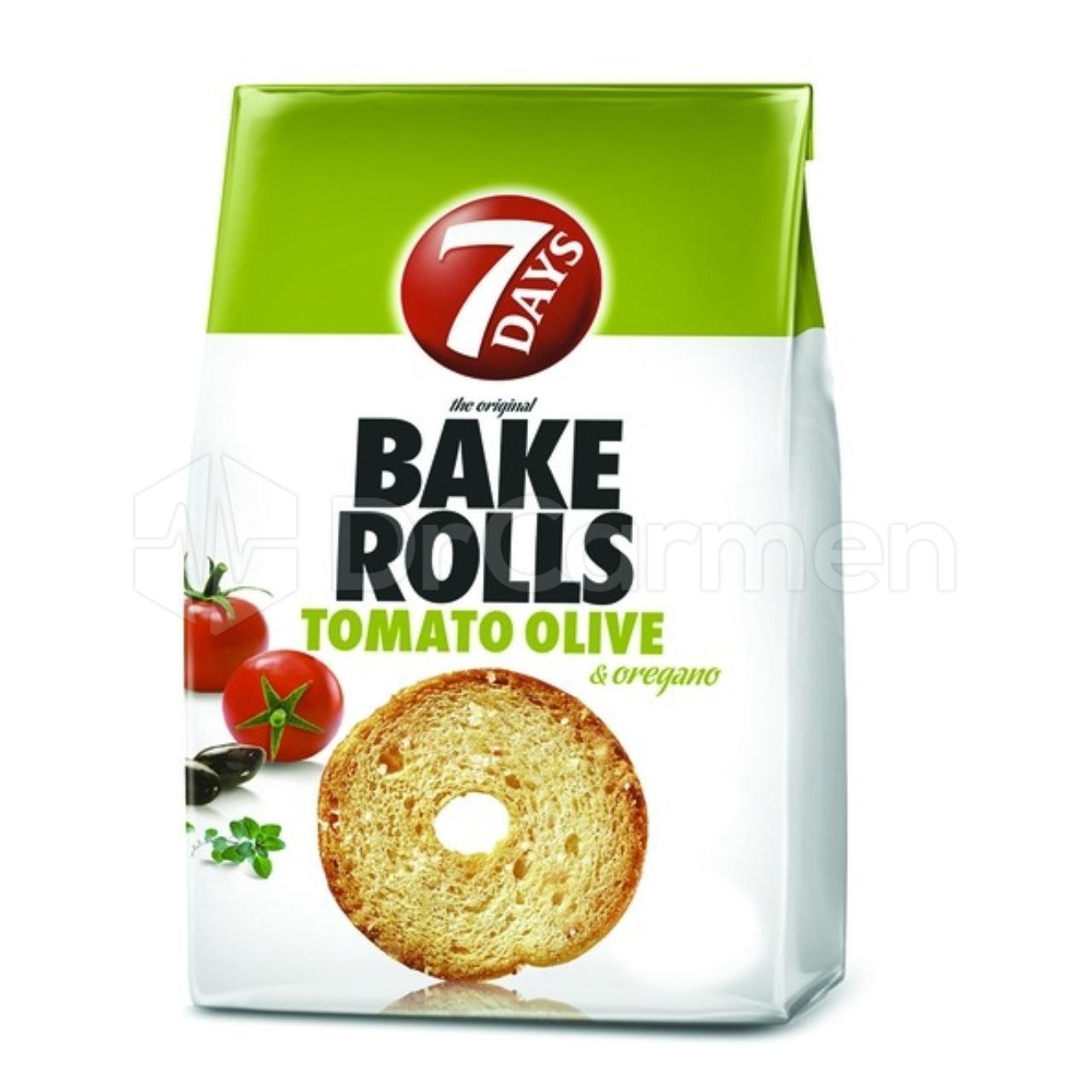 Bake Rolls 7 Days Cu Rosii Masline Si Oregano 80 G