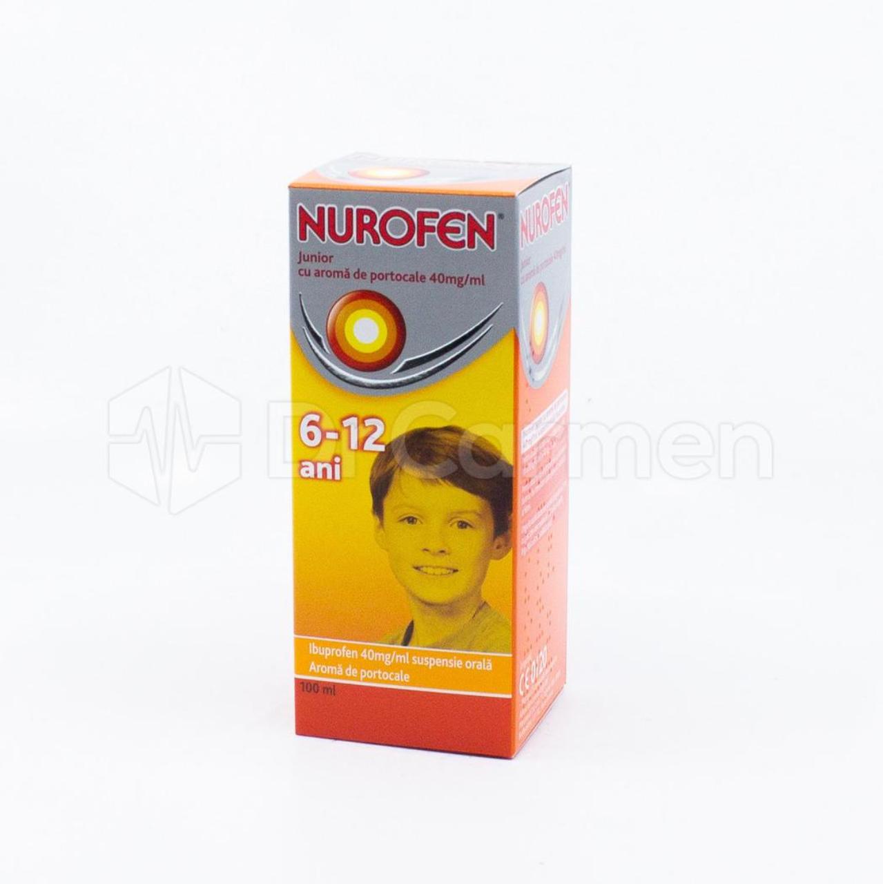 Nurofen Junior Cu Aroma De Capsuni 40 Mg Ml Susp Orala