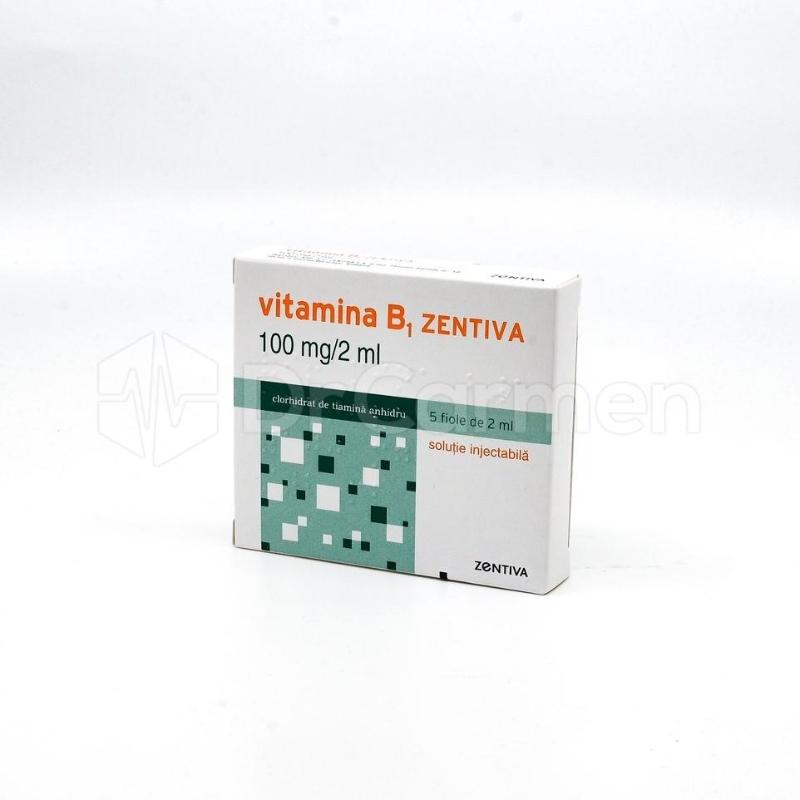 Vitamina B1 Zentiva 100 Mg 2 Ml Sol Inj